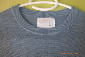 Krásny elegantný sveter, tenký, zn.ZARA, 2x oblečený,v.134 - 4