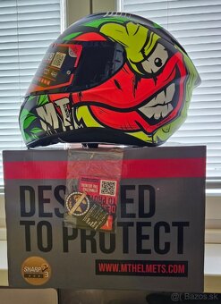 Predám novú integrálnu prilbu MT Helmet model Targo matná - 4