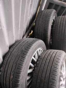 4ks alu disky orig. Škoda 5x100 r16 pneu 205/55 r16 - 4