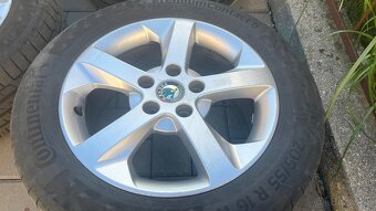 Disky Skoda R16 + letne pneu Continental - 4