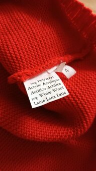 Červený pulóver Meine Grosse, v.XXL - 4