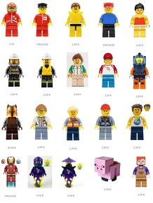 Originálni LEGO panáčikovia, minifigúrky - 4
