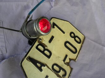 JAWA předválečná všechny modely zadní světlo plechové - 4