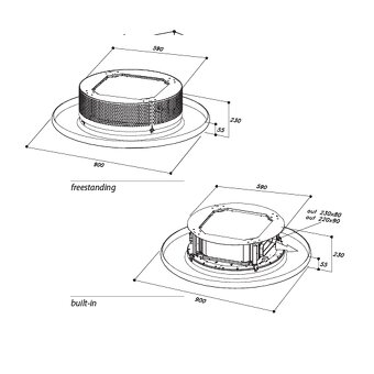 Predam stropny NOVY digestor SLT 962 RING - 4