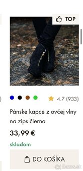 Vlnene kapce vlna nové 39 na nohu 25cm vnútorná dlzka 25.5cm - 4
