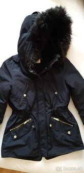 Tmavomodrá bunda Zara XS - 4