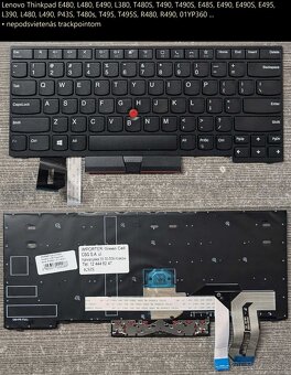 Klavesnice Lenovo X240/E480 L480/L530 T430 T530/ E450/E470 - 4
