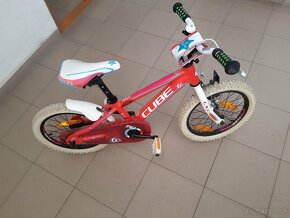 Predám detský (dievčenský)bicykel CUBE160-veľkosť 16 - 4