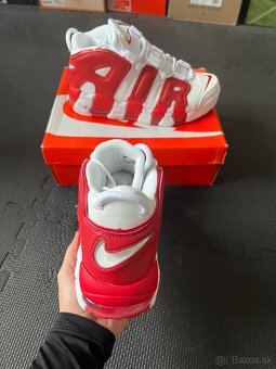 Nike Uptempo Cervene/Biele - 4