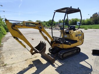Minibáger Komatsu PC15, váha 1550kg. - 4