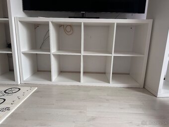 Ikea Kallax biele police / kniznica / regal - 4