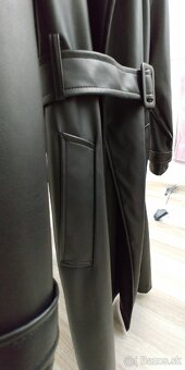 Kožený trench coat - 4