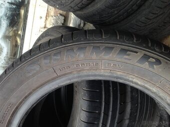 Predám letné Pneu 195/55 6/7mm - 4