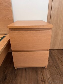 Ikea MALM postel+rosty+sufliky+nocne stoliky - 4
