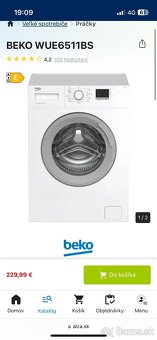 Práčka BEKO WUE6511BS - 4