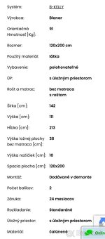 Detská posteľ + matrac - 4