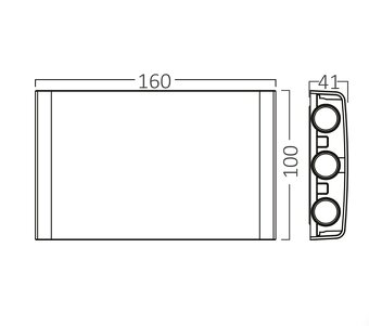 Vonkajšie nástenné LED svietidlo VECTOR – odolné a elegantné - 4