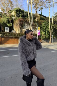 Dámska kožušinová bunda, veľkosť M – NOVÁ - 4