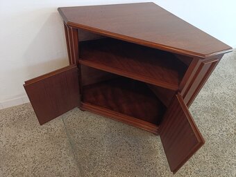 Rustikální rohová komoda, nábytek z masívu - 4