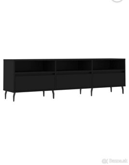Čierny tv stolík 150x - 4
