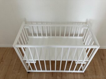 Detská postieľka - veľmi praktický rozmer (vrátane matraca) - 4