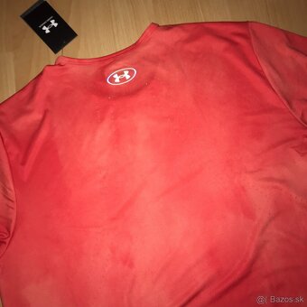 ŠPORTOVÉ TRIČKO UNDER ARMOUR červené - veľ. XL (L) + darček - 4