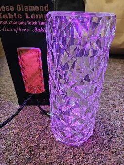 Luxusná Kryštálová Rose Diamond Lampa ✨ - 4