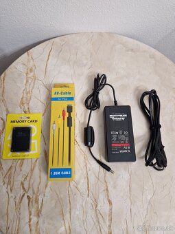 PlayStation 2 Slim herná konzola sivá + hry - 4