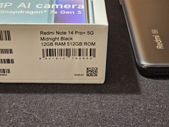 Xiaomi redmi note 14 pro+  12/512gb - 4