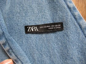 Asymetrická rifľová vesta Zara novà - 4