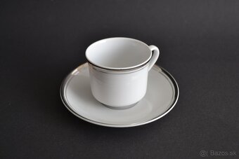 Sada 6 šálok a podšálok z porcelánu - Bohemia, ČSR - 4