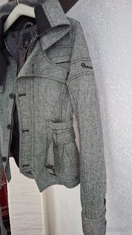 Krátky dámsky kabát velk S - 4