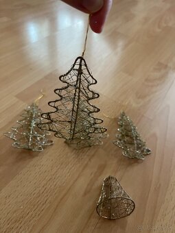 5 kovových vianočných ozdôb - 4