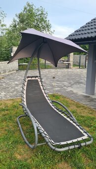 Predám 2 záhradné hojdacie kreslá ModernHome s baldachýnom - 4