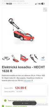 Elektricka kosacka Hecht 1638R - 4