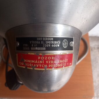 Retro ohrievač- rozmery: priemer 28cm výška 40cm funkčný. - 4