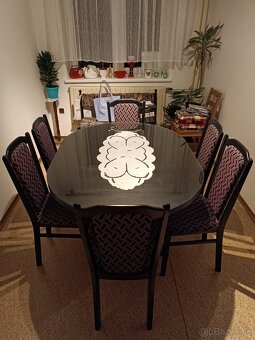 Jedálenský stôl š/d/v 100/140/76 cm - 4