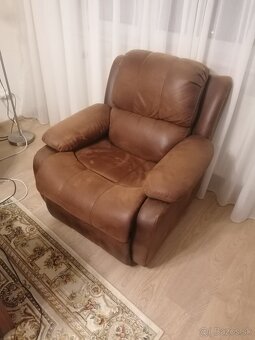 kožená gaučová súprava 3+2+1 - 4