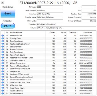 3,5" HDD Seagate / HGST / WD 12TB - 4