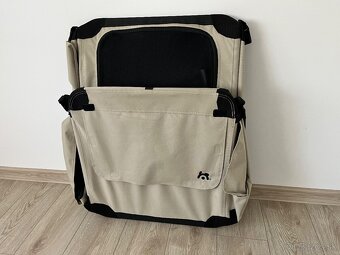 Maelson skladacia prepravka čierno/béžová 82 cm - 4