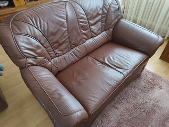 Rustikálna kožená sedačka - 4