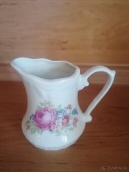 Čajová súprava, porcelánové misky, poháre - 4