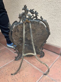 Fazetové zrkadlo v bronzovom ráme - 4