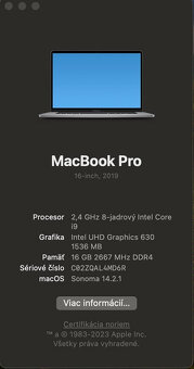 Macbook Pro 16-inch | i9 | 16GB RAM | 512 GB | Touchbar - 4