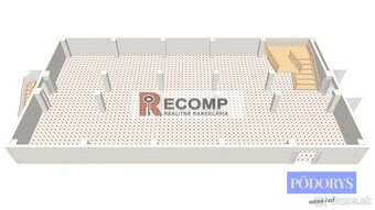 Priestory od 50 m2 do 890 m2 v 2-podlažnej hale s pozemkom 2 - 4