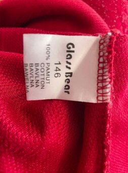 červené šaty v.146 - 4