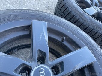 Predám zimnú sadu kolies Audi – 17" originál disky + Nokian - 4