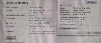 Herné pc i5 6600K 3.50ghz 512GB SSD/16GB/GTX1660SUPER 6GB - 4