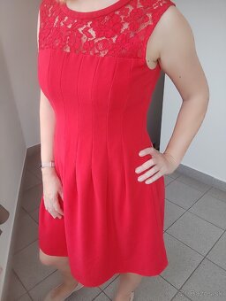 Krásne červené šaty H&M -veľ. 40 - 4