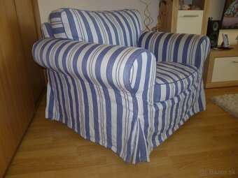 Sedacka 3miestna a kreslo IKEA - 4